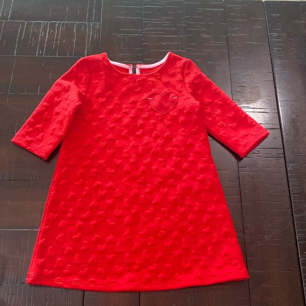 Cat & Jack red heart dress girls 3t